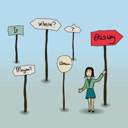 where to go?のイラスト素材