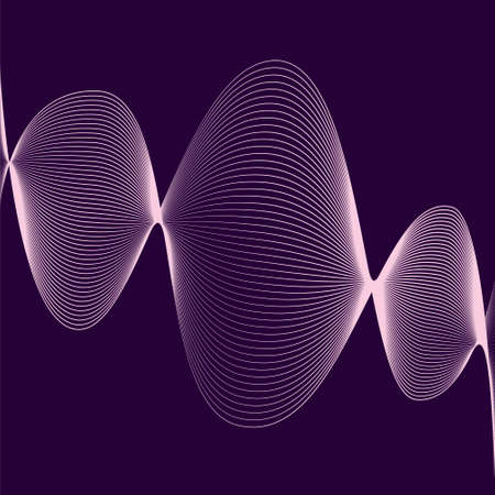 Multiple lines. Light colored lines on a dark background.のイラスト素材