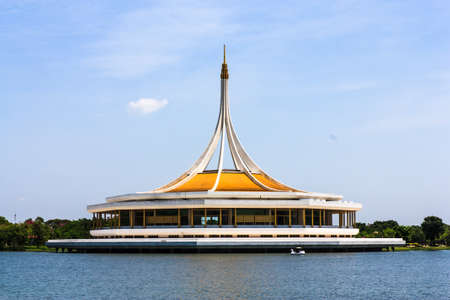 Suan Luang Rama 9, a beatifur public garden in Bangkok, Thailand のeditorial素材