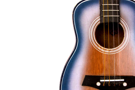 Childern guitar isolated on the white backgroundの写真素材