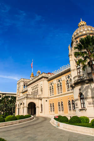 One part Thailand parliament, Bangkok Thailand with blue skyの写真素材