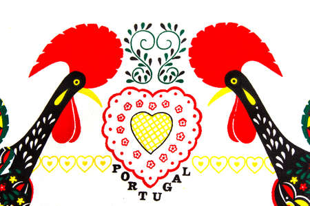 Traditional pattern of Portugal from handkerchiefの写真素材