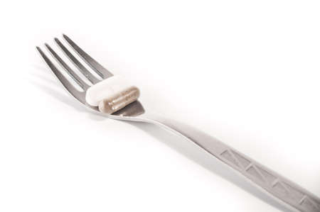 Fork of tabletsの写真素材