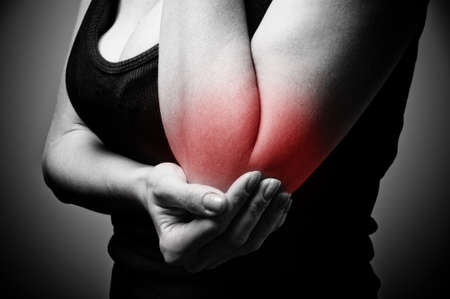 elbow painの写真素材