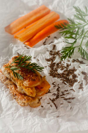 carrot fritters with cumin