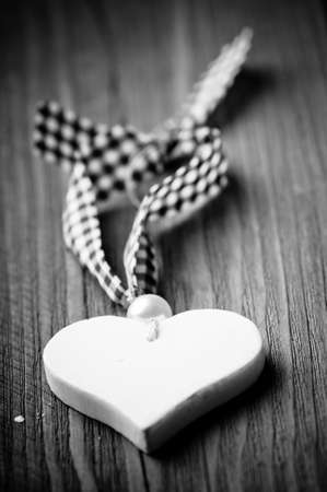 heart lying on the stage, the concept for valentine's dayの写真素材