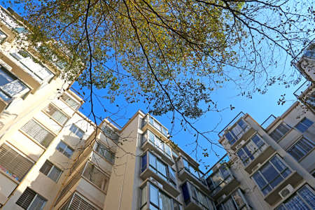 Residential area in the city
