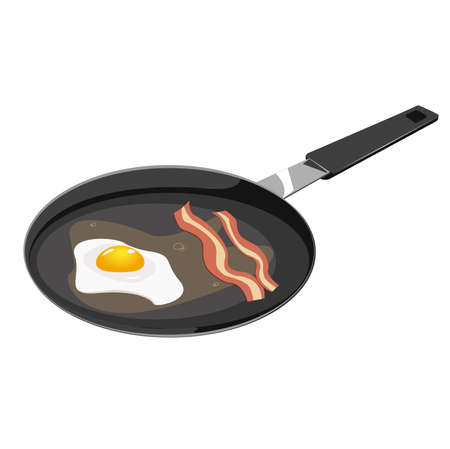 pen with breakfastのイラスト素材