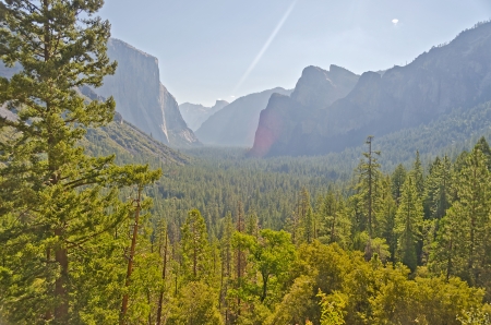 Yosemite Valley from Tunnel Viewの写真素材