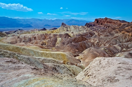 Zabriskie Point, Death Valley, Californiaの写真素材