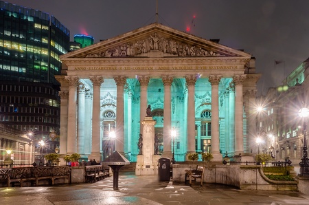 The Royal Exchange Building, London, UKのeditorial素材