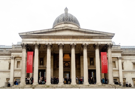 The National Gallery of London, UKのeditorial素材