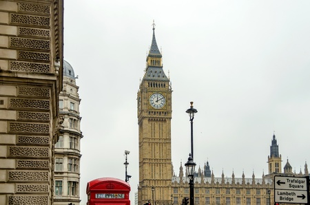 The Big Ben, Houses of Parliament, London, UKのeditorial素材