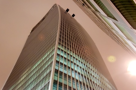 The Walkie Talkie Building at night, London, UKのeditorial素材