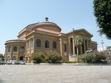 Teatro Massimo Opera House, Palermo, Italyのeditorial素材