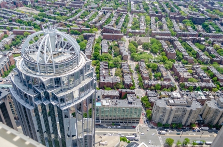 Aerial View of Central Boston from the Prudential Towerの写真素材