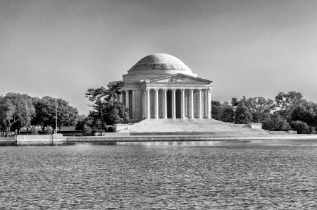 The Jefferson Memorial in Washington DC in daylightのeditorial素材