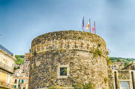 Aragonese Castle in Pizzo Calabro, South of Italyのeditorial素材