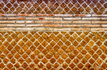 Stone Brick Wall Texture with copy space, may use as backgroundの写真素材