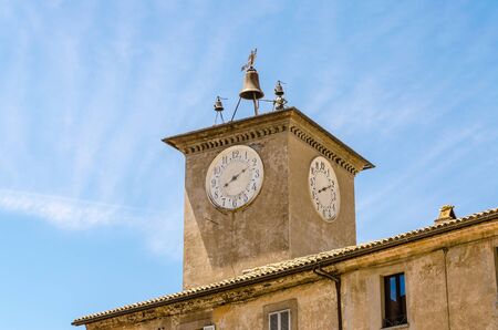 Medieval Maurizio Clocktower in Orvieto, Italy