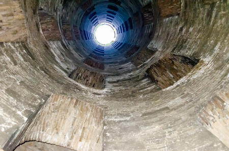 St. Patrick's Well, a masterpiece of engineering in Orvieto, Italyのeditorial素材