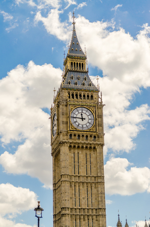 The Big Ben, Houses of Parliament, London, UKの写真素材