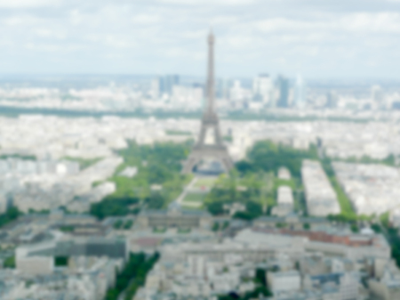 Defocused background of Paris, France. Intentionally blurred post production for bokeh effectの写真素材