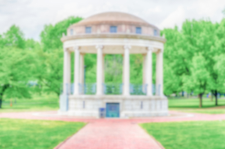 Defocused background of Bandstand at the Boston Common Park. Intentionally blurred post production for bokeh effectの写真素材