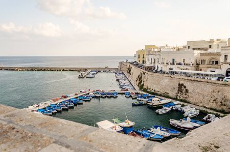 Scenic view of Gallipoli, Salento, Apulia, Italyのeditorial素材