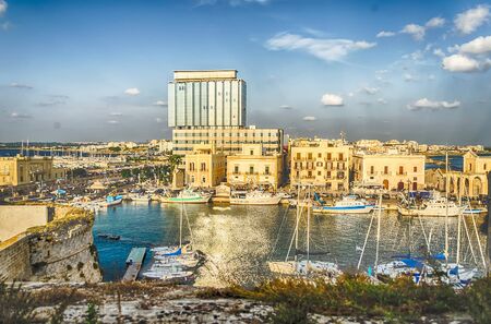 Scenic view of Gallipoli, Salento, Apulia, Italyの写真素材