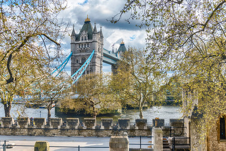 The iconic Tower Bridge, historical landmark in London, England, UK. The bridge opened 30 June 1894