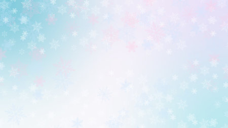 Snowflakes on light soft backgroundのイラスト素材