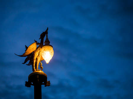 On Bird Lamp Time Duskの写真素材