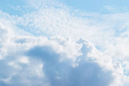 View on abstract clouds in the sky. Cloudscape photography on a daytime.