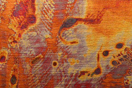 Vivid orange abstract metallic texture for background.