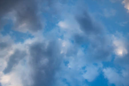 Clouds in the blue sky. A beautiful clouds against the blue sky background. Beautiful cloud pattern...