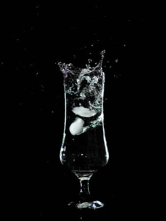 A glass of iceの写真素材