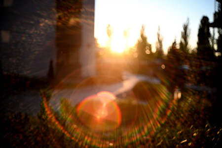 lens flareの写真素材