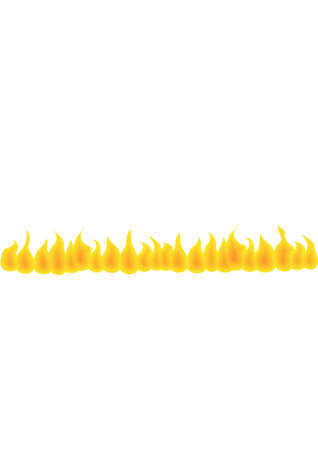 Fire wall. Isolated Abstract Background or Headline Vector Illustrationのイラスト素材