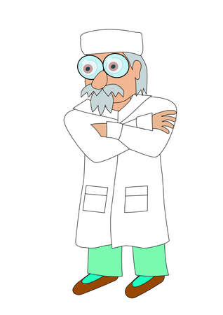 Doctor or veterinarian. Isolated Vector Illustrationのイラスト素材