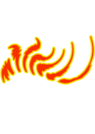 Abstract fire. Isolated Background Vector Illustrationのイラスト素材