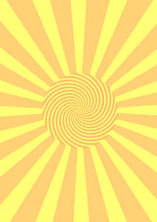 Abstract illusion. sun and fractal Vector Illustration Backgroundのイラスト素材