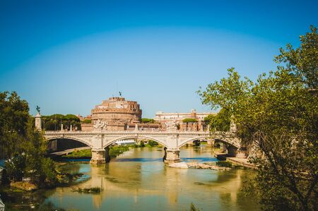 Castel Sant`Angelo, Rome, Italyのeditorial素材