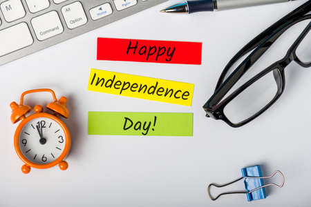 Happy Independence Day Of America. July 4th. Image of july 4 notification. Summer dayの写真素材