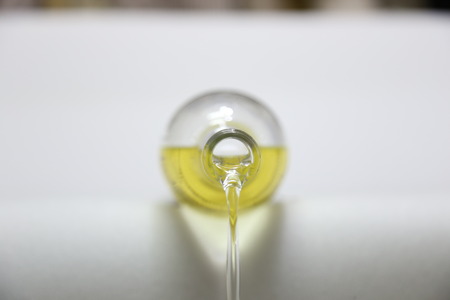 Pure olive oil bottlesの写真素材