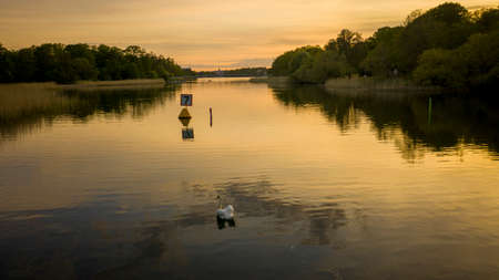 Famous park in the island Djurgarden a sunny spring morning in Stockholm. 2020-05-26. High quality photoのeditorial素材