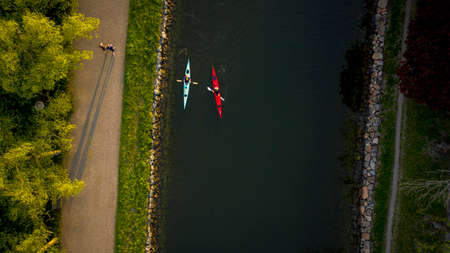 Famous park in the island Djurgarden a sunny spring morning in Stockholm. 2020-05-26. High quality photoのeditorial素材