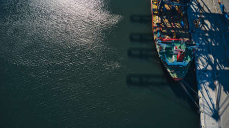 Shipping cranes over seas to Europe and Sweden . High quality photo