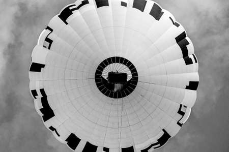 Flying balloon in the air of Swedish archipelago. High quality photo