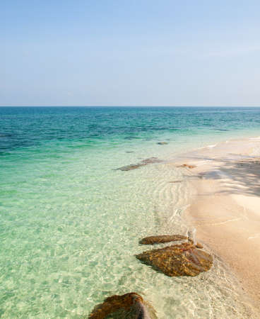 sand beach and blue seaの写真素材
